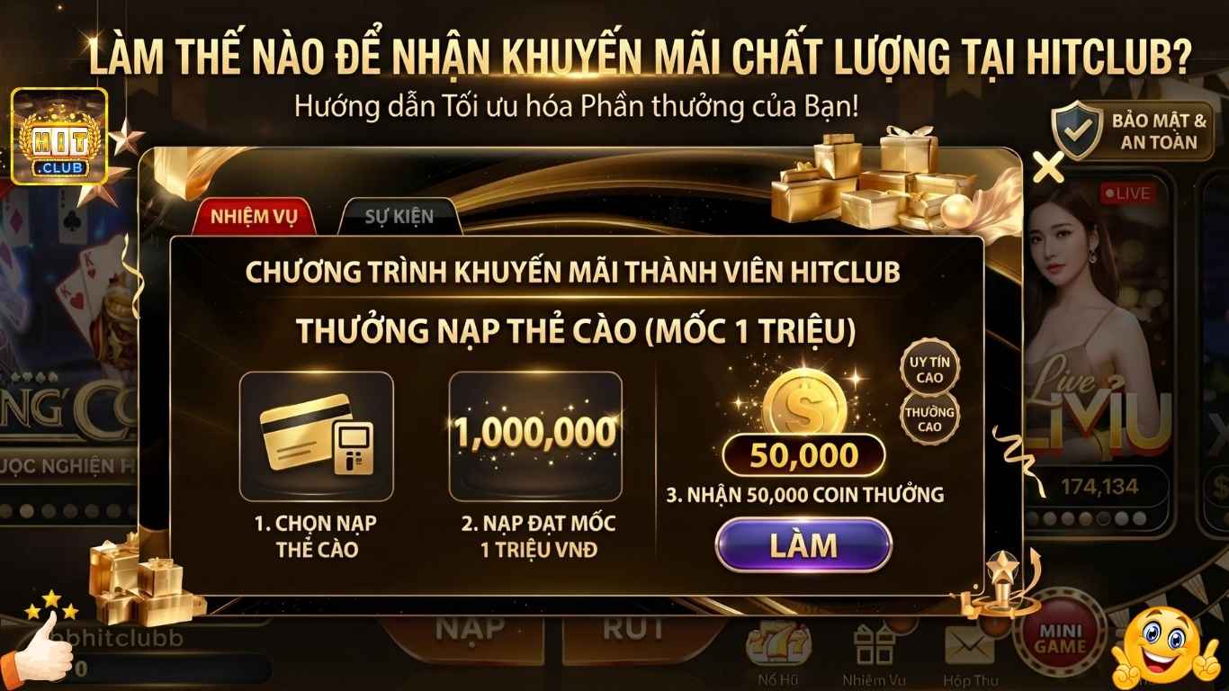 Sự kiện khuyến mãi Hitclub