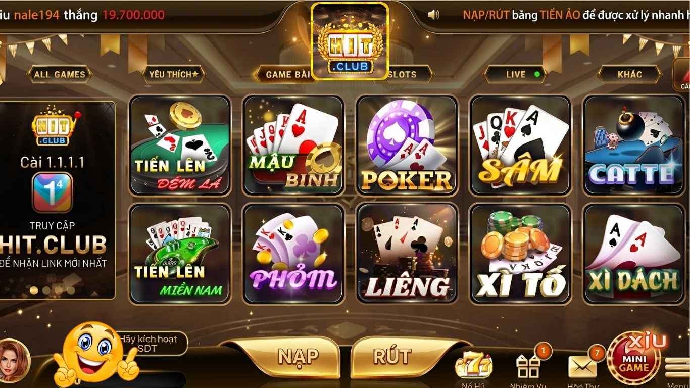 Game Bài Hitclub: Thiên Đường Đánh Bài Trực Tuyến Uy Tín 2026